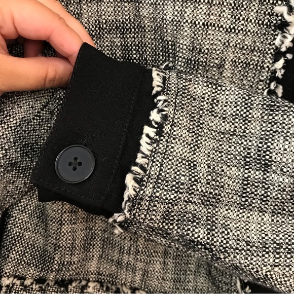 Rachel Roy Black & Gray Tweed Jacket - Picture 5 of 8